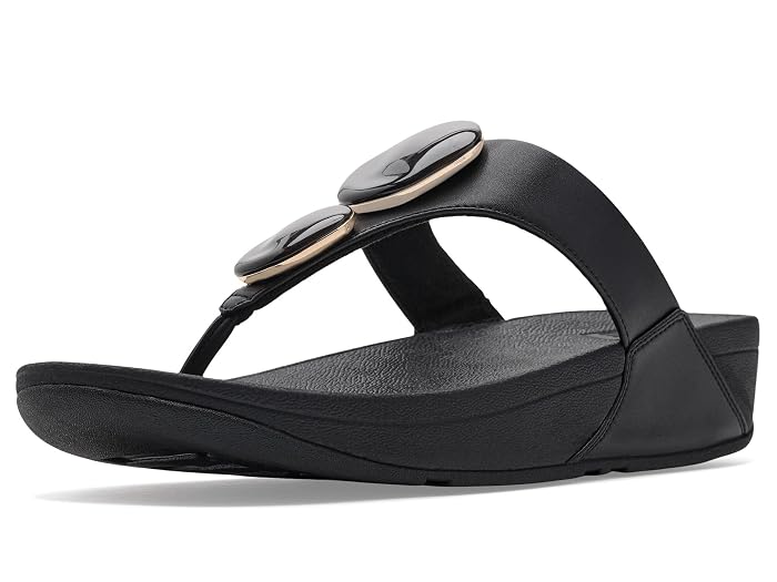 FitFlop Lulu Marbled-Stone Toe-Post Sandals