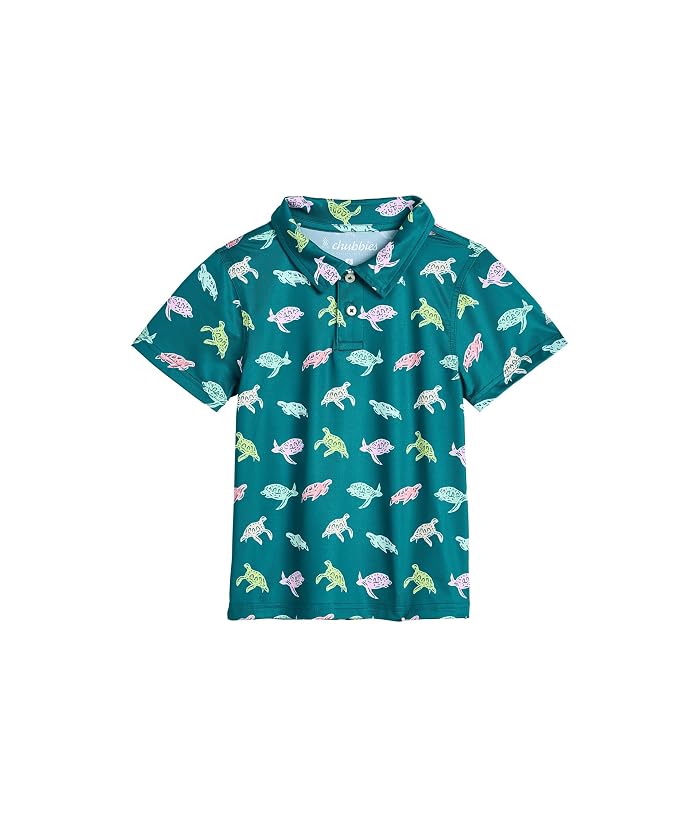 Chubbies Kids The Lil Turtally Awesome Performance Polo (Toddler/Little Kid) - Image 4