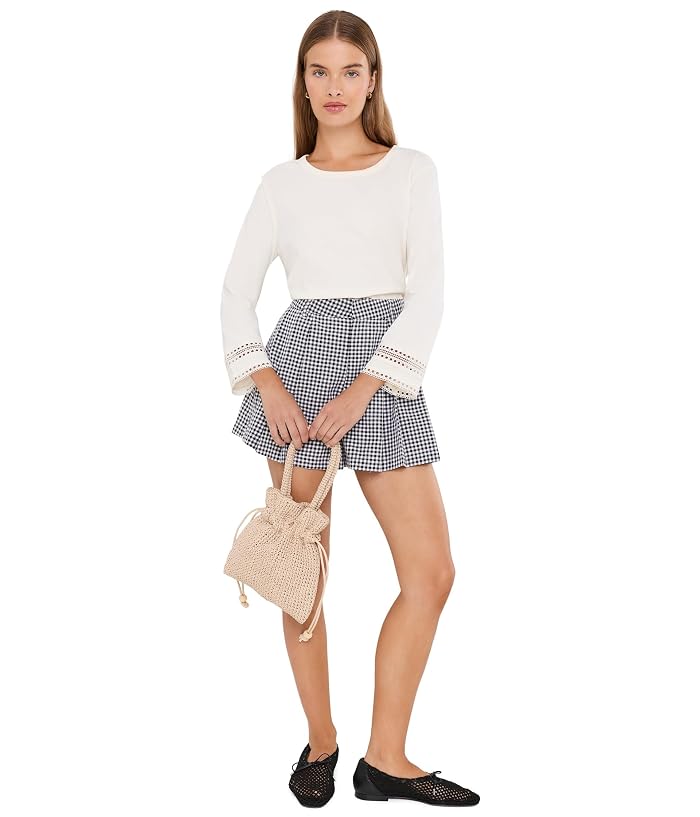 Lilly Pulitzer Clairmont 3/4 Sleeved Trimmed Knit Top - Image 2