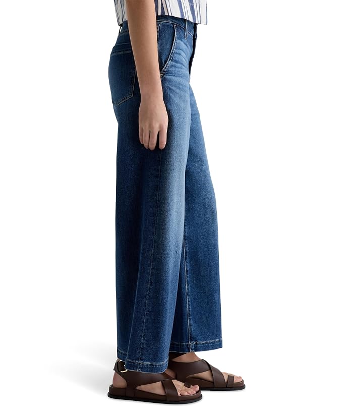 AG Jeans Stella Mid-Rise Ankle Palazzo Jeans in Indigo Shade - Image 2