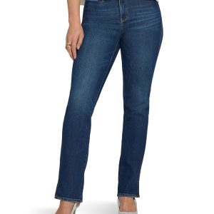 NYDJ Petite Marilyn Straight Side Slit Jeans