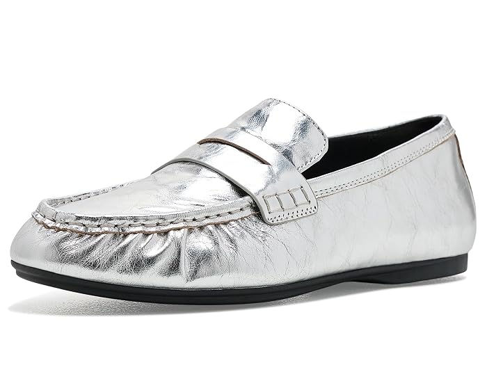 FitFlop Delicato Crinkle Metallic Leather Loafers