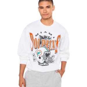 Junk Food Clothing NFL Miami Dolphins Conversion Crew Fleece