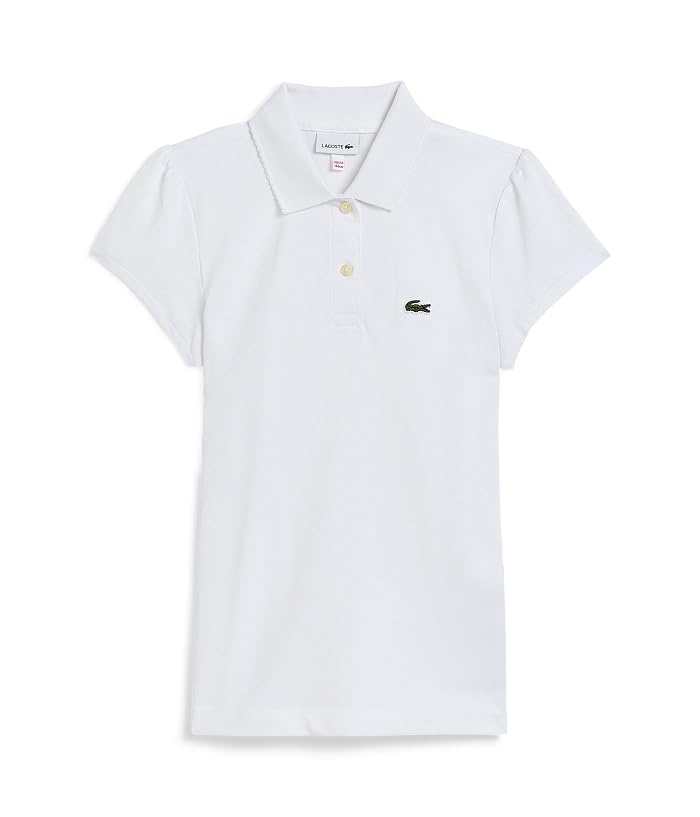 Lacoste Kids Scallop Collar Polo (Big Kid) - Image 4