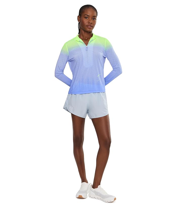 Jamie Sadock Micro Dot Ombre Long Sleeve Zip Mock Golf Top - Image 2