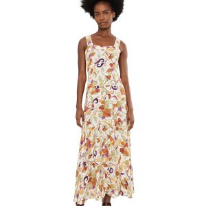 Vince Camuto Square Neck Tiered Maxi