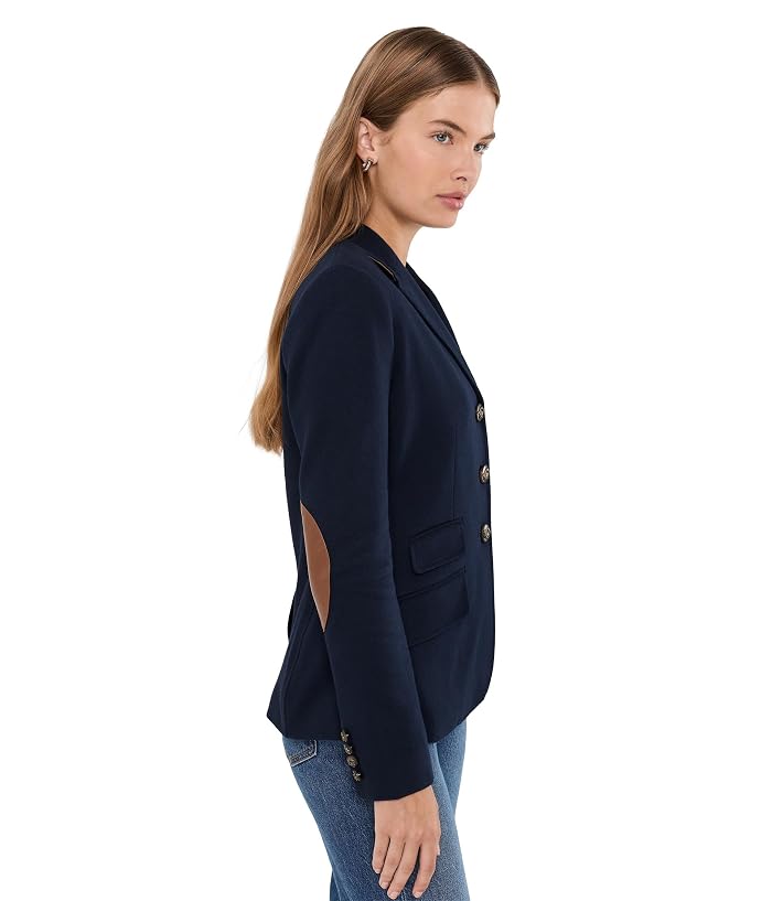 Lauren Ralph Lauren Petite Cotton Herringbone Jacquard Blazer - Image 3