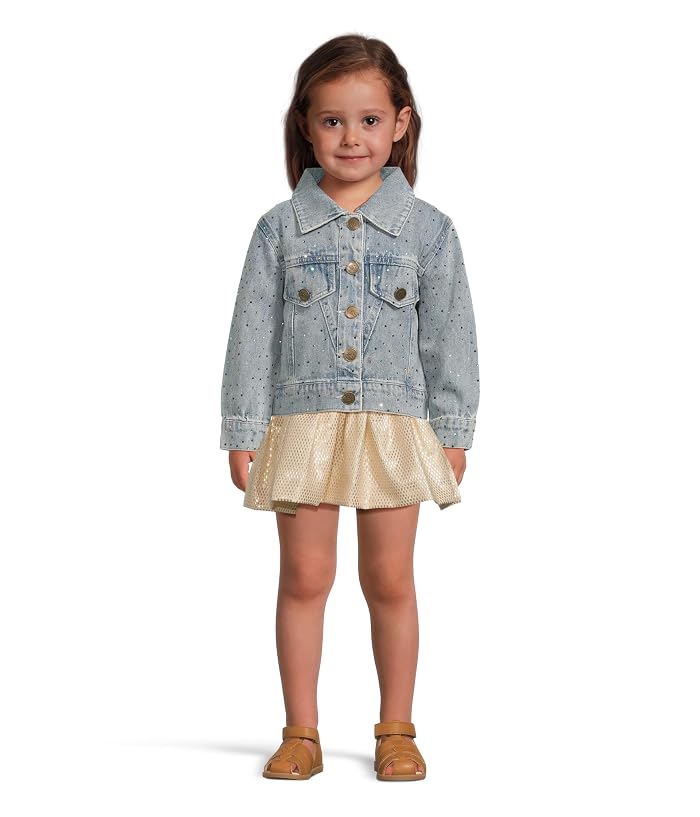 Lola and The Boys Rainbow Sparkle Denim Jacket (Toddler/Little Kid/Big Kid) - Image 4