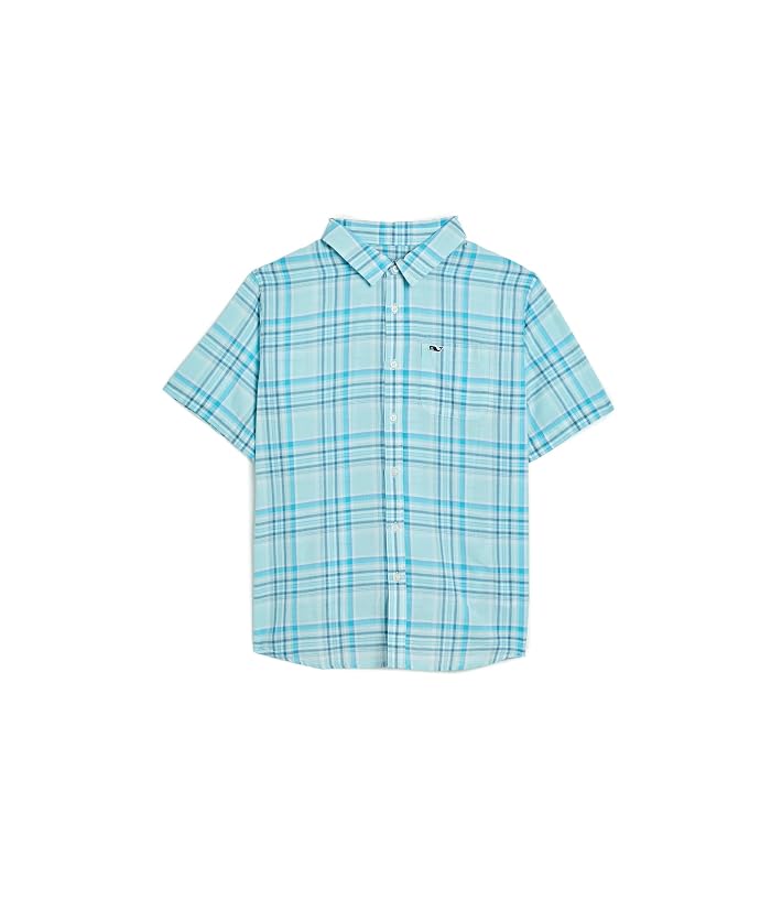 Vineyard Vines Kids Bungalow Plaid Cotton Short Sleeve Shirt (Toddler/Little Kid/Big Kid)