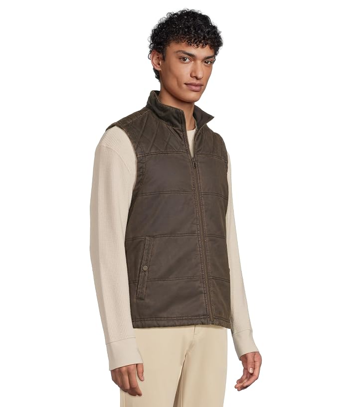 Johnston & Murphy Antique Cotton Channel Quilted Vest - Image 2