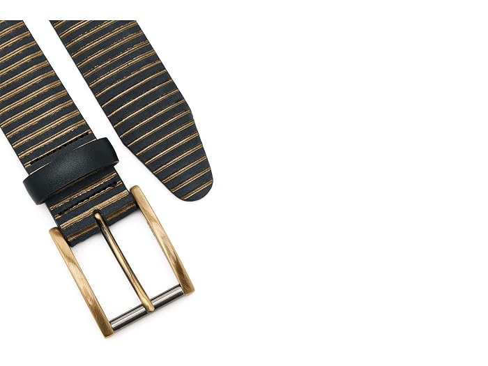 Johnston & Murphy Ariston Striped Leather Belt - Image 3
