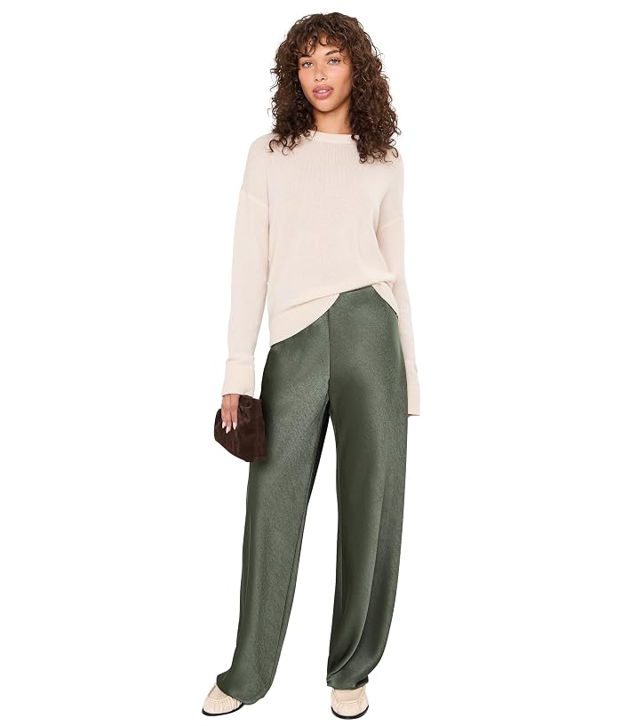 Vince High-Waist Fluid Satin Bias Pants - Image 2