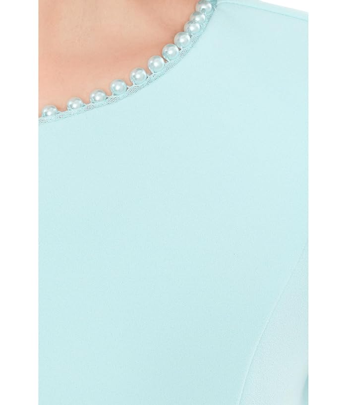 Adrianna Papell Split Sleeve Midi Crepe Dress - Image 4