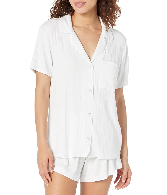 Eberjey Gisele Rib Relaxed Short Pj Set