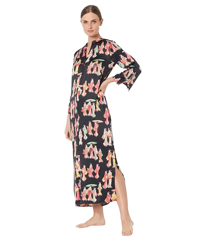N by Natori Geisha Satin 52" Caftan