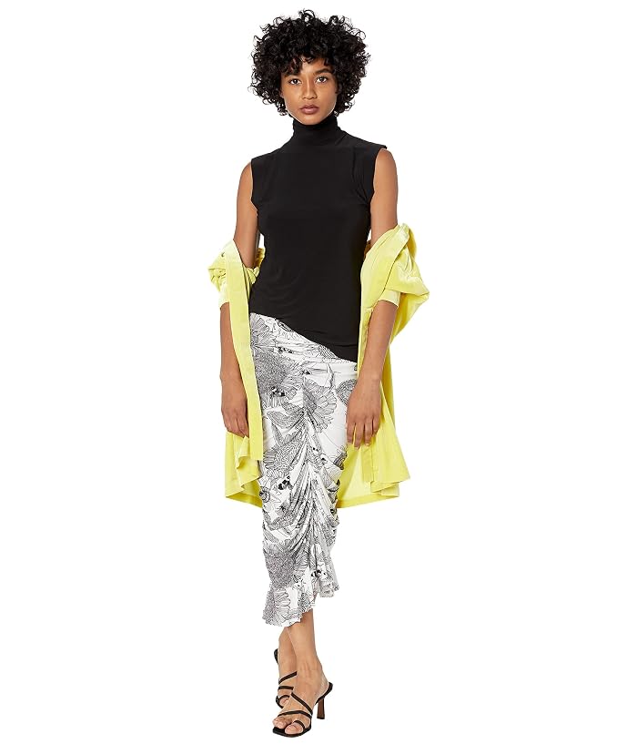 Norma Kamali Slim Fit Sleeveless Turtle Top - Image 4