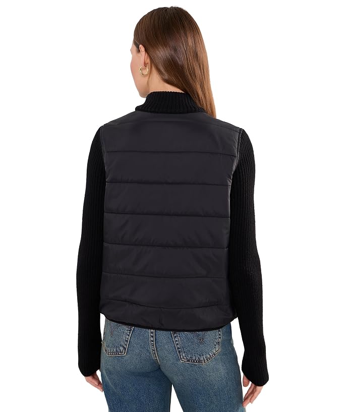 Liverpool Los Angeles Long Sleeve Zip Front Quilted Sweater Jacket - Image 4