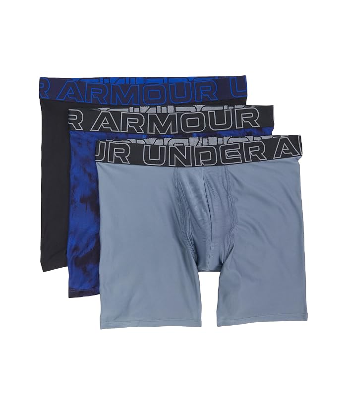 Under Armour 3-Pack Performance Tech Print 6” Boxer Briefs