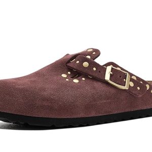 Birkenstock Boston Clog Rivets - Suede