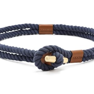 Lauren Ralph Lauren Leather-Trim Rope Toggle Skinny Belt