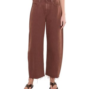 AG Jeans Hattie Crop High-Rise Barrel