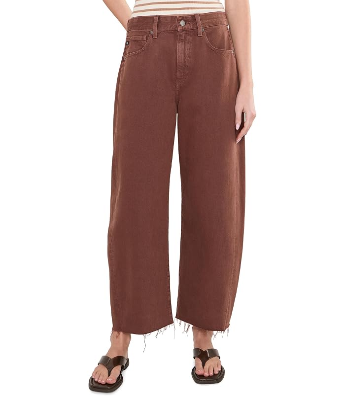AG Jeans Hattie Crop High-Rise Barrel