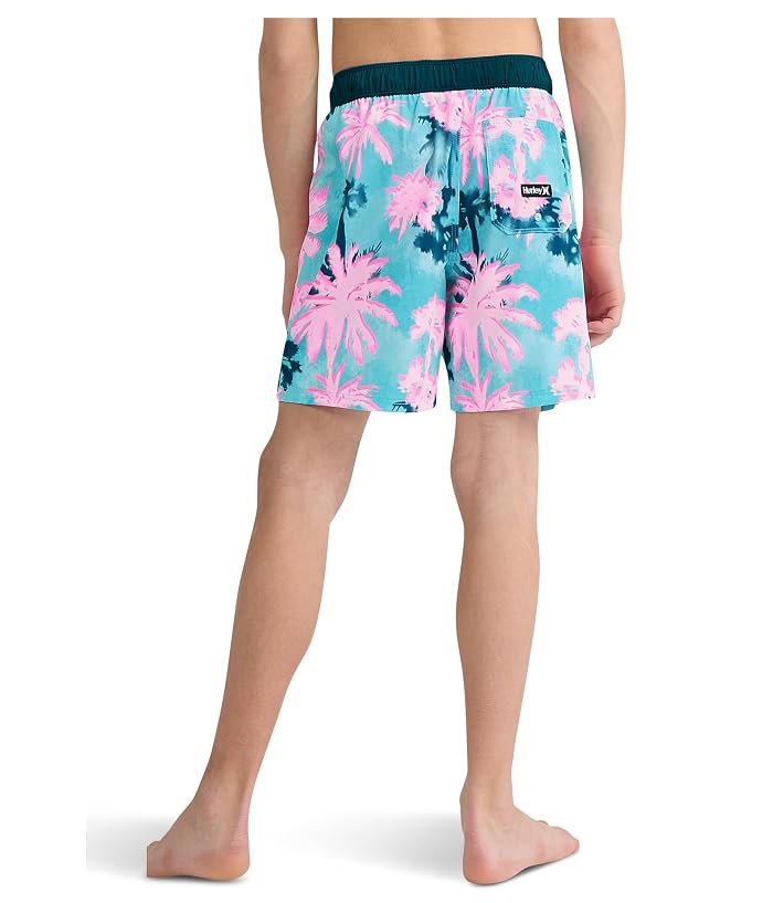 Hurley Kids Pop Color Palm Pull-On Swim Trunks (Little Kid/Big Kid) - Image 3