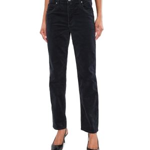 KUT from the Kloth Quinn Corduroy High-Rise Fab Ab Mom Jeans