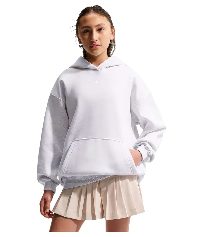 Nike Kids Sportswear Studio Fleece Oversized Hoodie (Big Kid)
