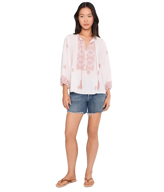 Vince Camuto Peasant Blouse With Neck Tie - Image 2