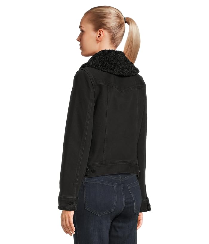 Liverpool Los Angeles Sherpa Collar Stretch Denim Trucker Jacket - Image 3