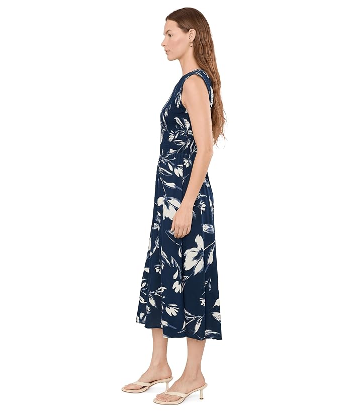 Calvin Klein Sleeveless Smocked Floral Midi - Image 3