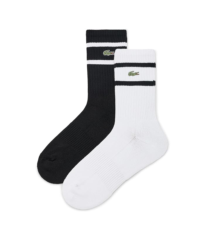 Lacoste 2-Pack Classic Striped Crew Socks