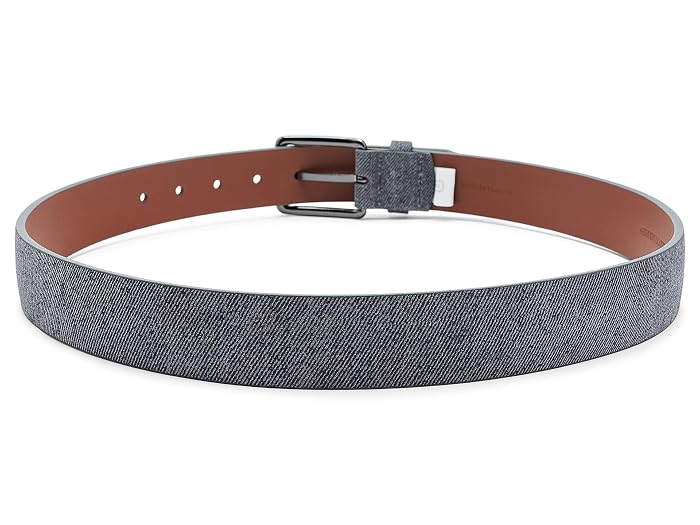 Johnston & Murphy Fine Stripe Diagonal Leather Belt - Image 2