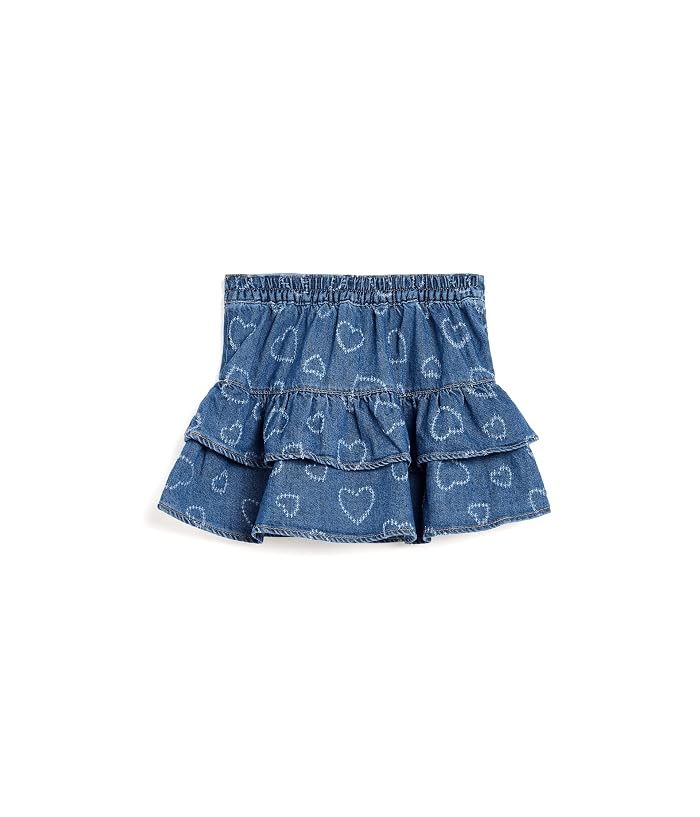 abercrombie kids Hearts Denim Skort (Big Kids) - Image 2