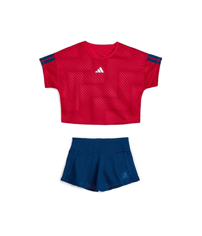 adidas Kids Aop Soccer Top Skort Set (Toddler/Little Kid)