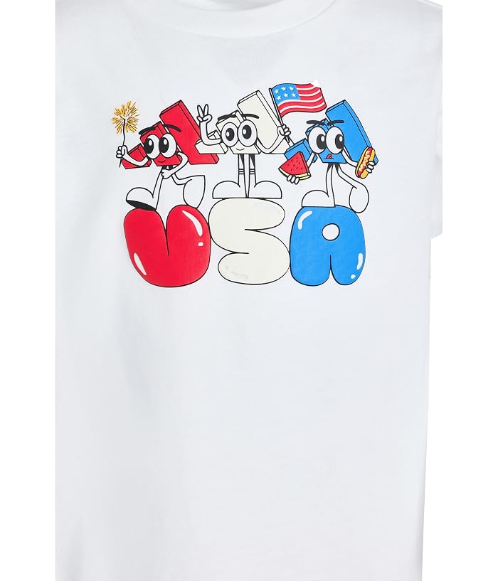 adidas Kids Graphic Cotton Tee & 3S Short Set (Infant) - Image 3