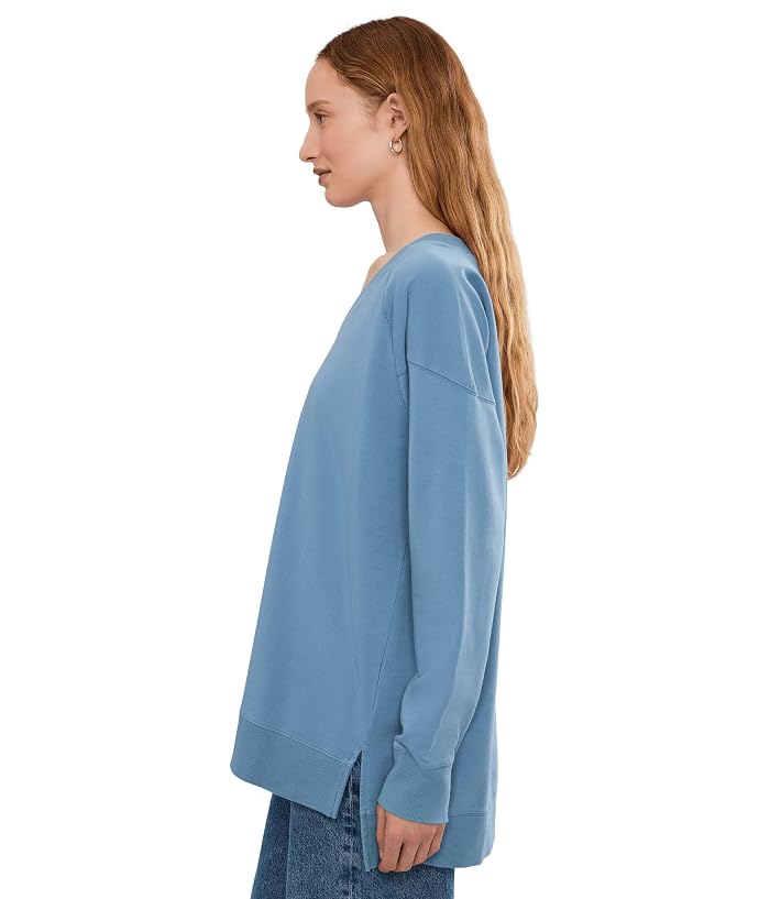 Mod-o-doc Long Sleeve Open V-Neck Sweatshirt - Image 3