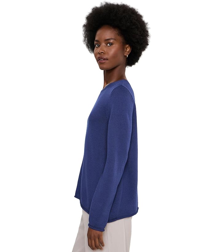 Eileen Fisher Peruvian Organic Cotton Cord Bateau Neck Sweater - Image 3