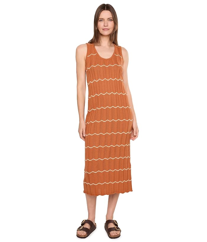 Varley Yuna Scallop Knit Dress