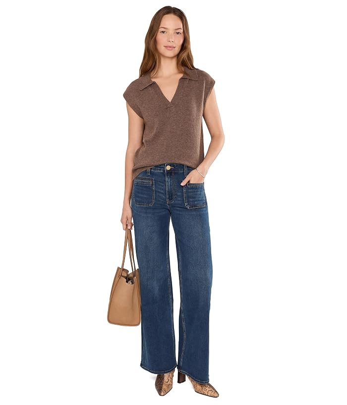 KUT from the Kloth Jodi High-Rise Straight Leg in Charmingly/Medium Base - Image 2