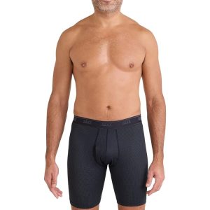 SAXX UNDERWEAR Quest Quick-dry Mesh Long Boxer Brief Fly