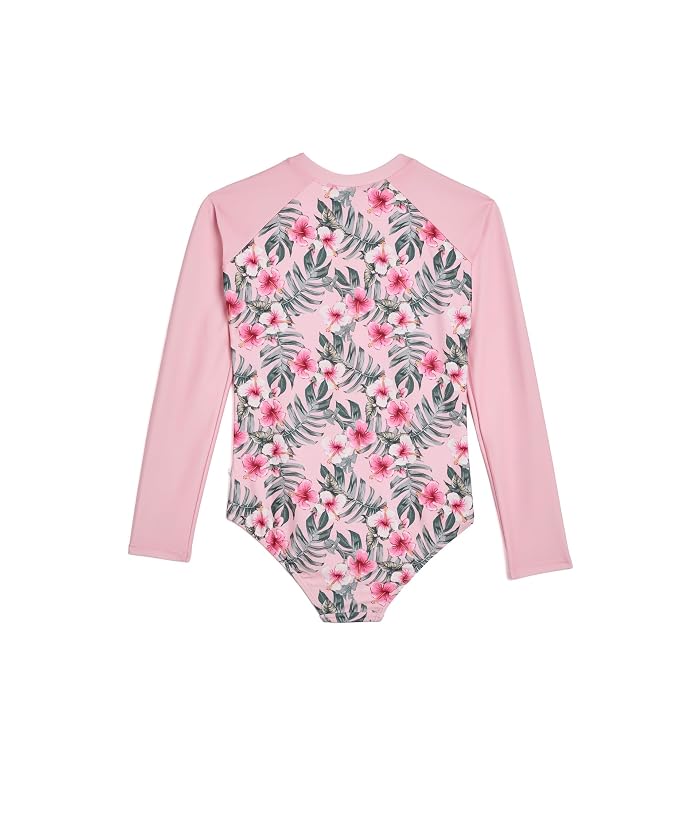 Deux par Deux Hibiscus One-Piece Swimsuit (Little Kid) - Image 2