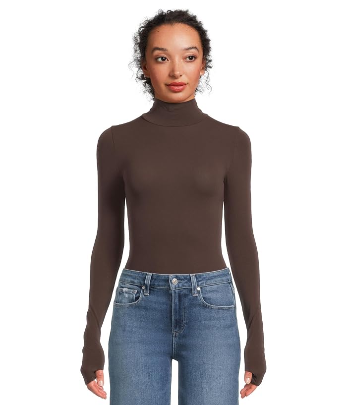 Commando Ballet Body Turtleneck Bodysuit With Thumbholes