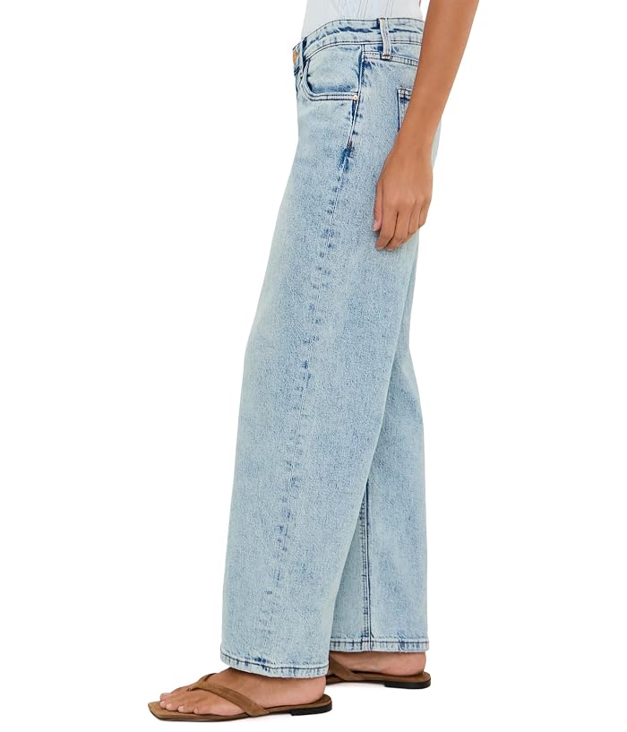 KUT from the Kloth Petite Selena Baggy Low Rise Straight Leg Clean Hem in Enthusiastic - Image 3