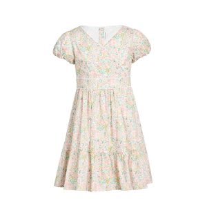 Janie and Jack Puff Sleeve Dress (Toddler/Little Kids/Big Kids)