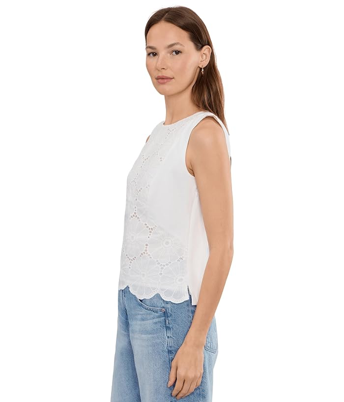 Vince Camuto Embroidery Front Sleeveless Blouse - Image 3