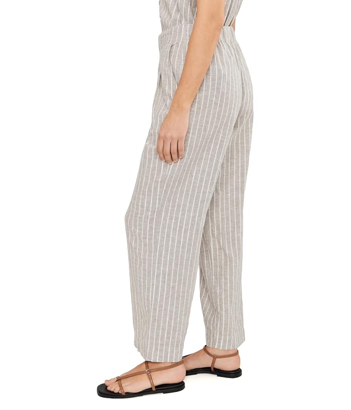 NIC+ZOE Petite Lenox Wide Leg Striped Linen Pants - Image 3
