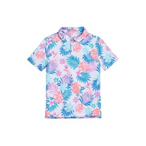 Chubbies Kids The Tropic Like Its Hot Performance Polo (Big Kid)