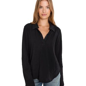 Mod-o-doc Long Sleeve Easy Polo Tee
